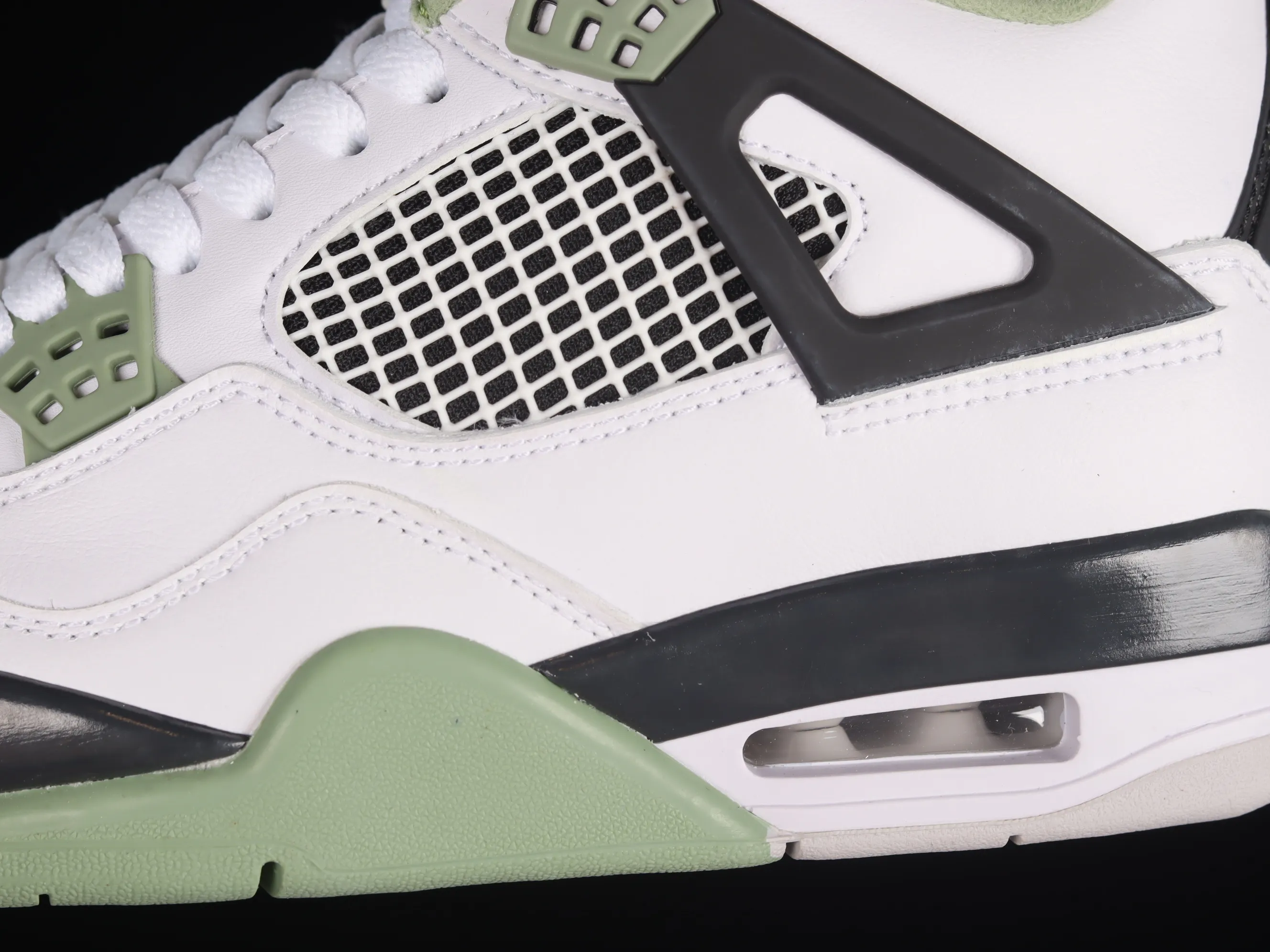 All categories Air Jordan Jordan series basketball shoes Air Jordan 4 X version Air Jordan 4 Retro "Seafoam" AJ4 Joe 4 white and green AQ9129-103
